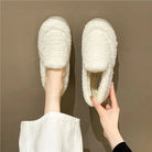 Gracie | Women's Teddy Fleece Slip-On Loafer Slippers – Plush Lining, Rubber Sole