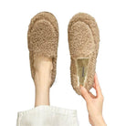 Gracie | Women's Teddy Fleece Slip-On Loafer Slippers – Plush Lining, Rubber Sole