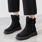 Greta | Women's Fleece Lined Winter Boots – Water-Resistant, Anti-Slip Sole – Black