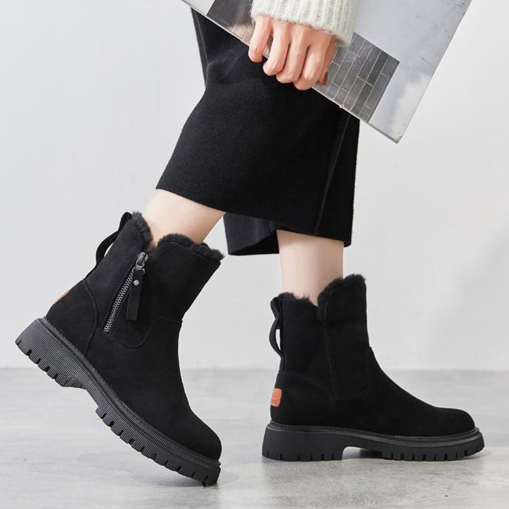 Greta | Women's Fleece Lined Winter Boots – Water-Resistant, Anti-Slip Sole