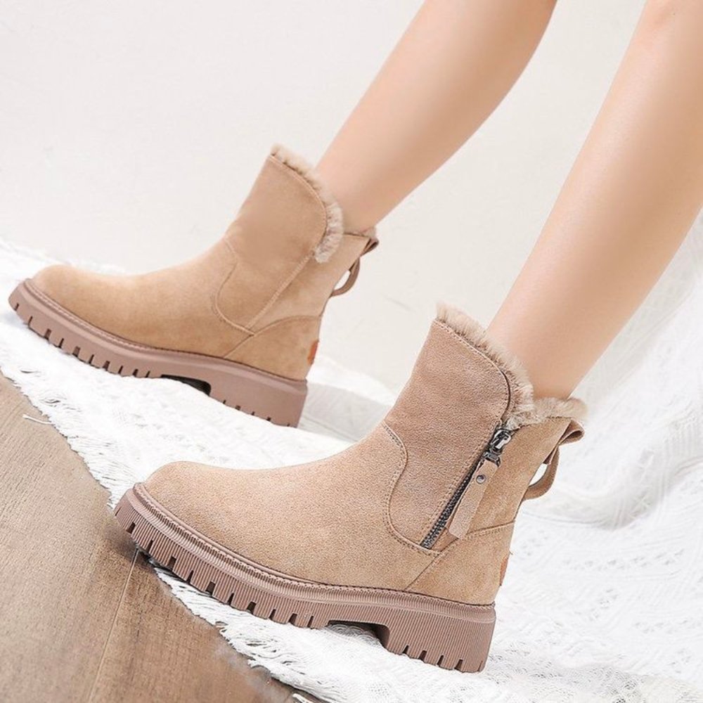 Greta | Women's Fleece Lined Winter Boots – Water-Resistant, Anti-Slip Sole