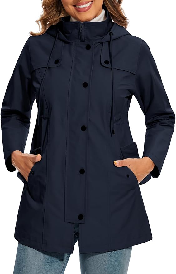 Hadley – Women's Oversized Hooded Puffer Jacket – Padded Winter Warmth