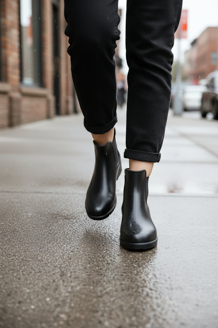 Hazel | Women's Water-Resistant Chelsea Boots – Slip-On Ankle Boots for Rain