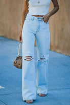 Hollis – Women's High Waist Wide-Leg Jeans – Classic Five-Pocket Denim