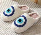 Holly | Women's Fuzzy Christmas Slippers – Plush Lining, Non-Slip Sole, Festive Motifs – Evil Eye