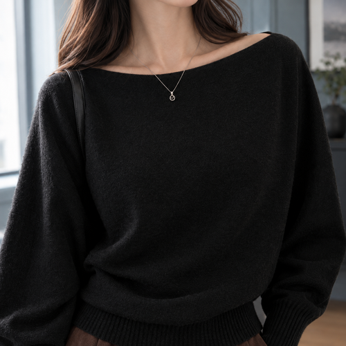 Benevolux | Women's Off Shoulder Top Long Lantern Sleeve