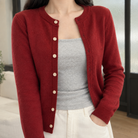 Benevolux | Women's Slim Fit Cardigan Fine Knit Button-Up