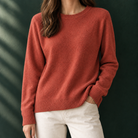 Nicole-Pearl | Women's Crewneck Sweater – Fine Cashmere-Feel Knit