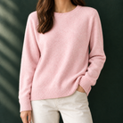 Nicole-Pearl | Women's Crewneck Sweater – Fine Cashmere-Feel Knit