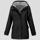Iris | Women's Insulated Waterproof Jacket – Windproof Rain Coat with Taped Seams – Black