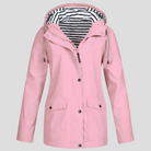 Iris | Women's Insulated Waterproof Jacket – Windproof Rain Coat with Taped Seams – Pink