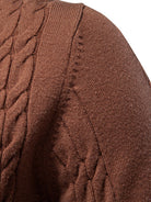 Jillian | Women's Cable Knit Turtleneck Sweater – Ribbed Neck, Cuffs and Hem