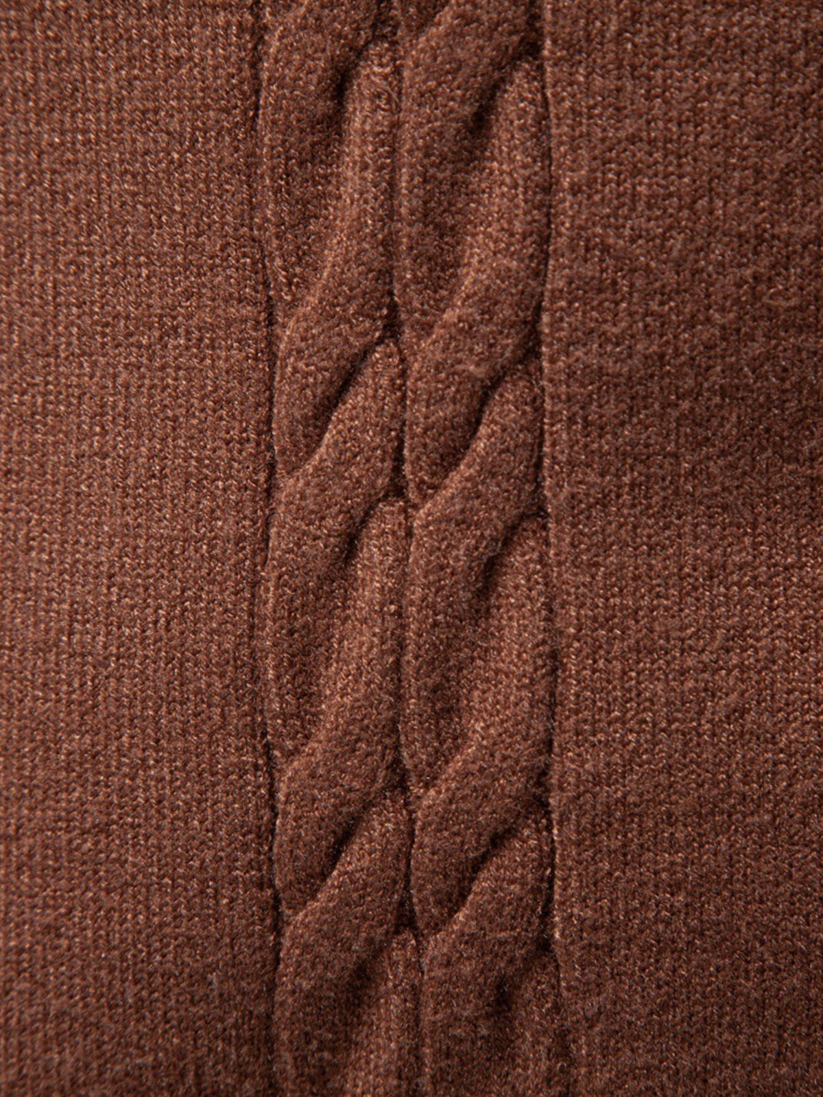 Jillian | Women's Cable Knit Turtleneck Sweater – Ribbed Neck, Cuffs and Hem