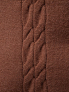 Jillian | Women's Cable Knit Turtleneck Sweater – Ribbed Neck, Cuffs and Hem