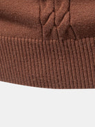 Jillian | Women's Cable Knit Turtleneck Sweater – Ribbed Neck, Cuffs and Hem