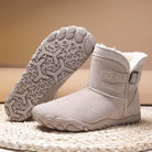 Lexi | Women's Fleece Lined Winter Boots – Wide Toe Box, Flexible Non-Slip Sole – Light Gray
