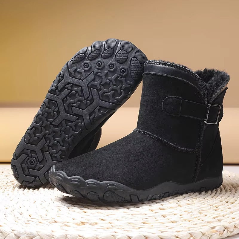 Lexi | Women's Fleece Lined Winter Boots – Wide Toe Box, Flexible Non-Slip Sole – Black