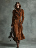 Lucille – Women's Tailored Longline Coat – Structured Front for Fall