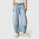 Mabel – Women's Wide-Leg Denim-Look Pants – High Rise, Relaxed Everyday Fit