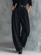 Mireille | Women's Turtleneck and Straight-Leg Pants Set – Minimal Two-Piece