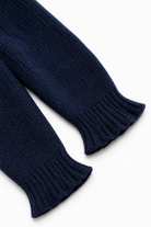Romy | Women's V-Neck Ribbed Knit Pullover – Hip-Length Sweater