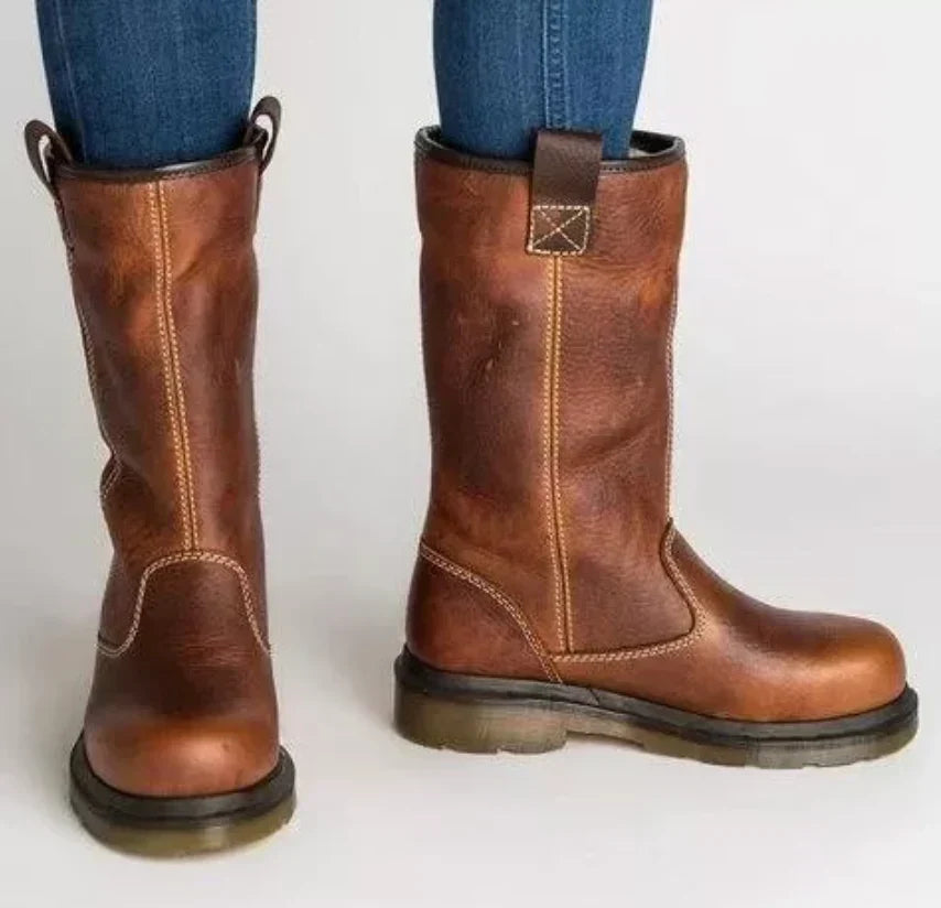 Ruby – Women's Lined Winter Boots – Leather-Look Upper with Warm Interior