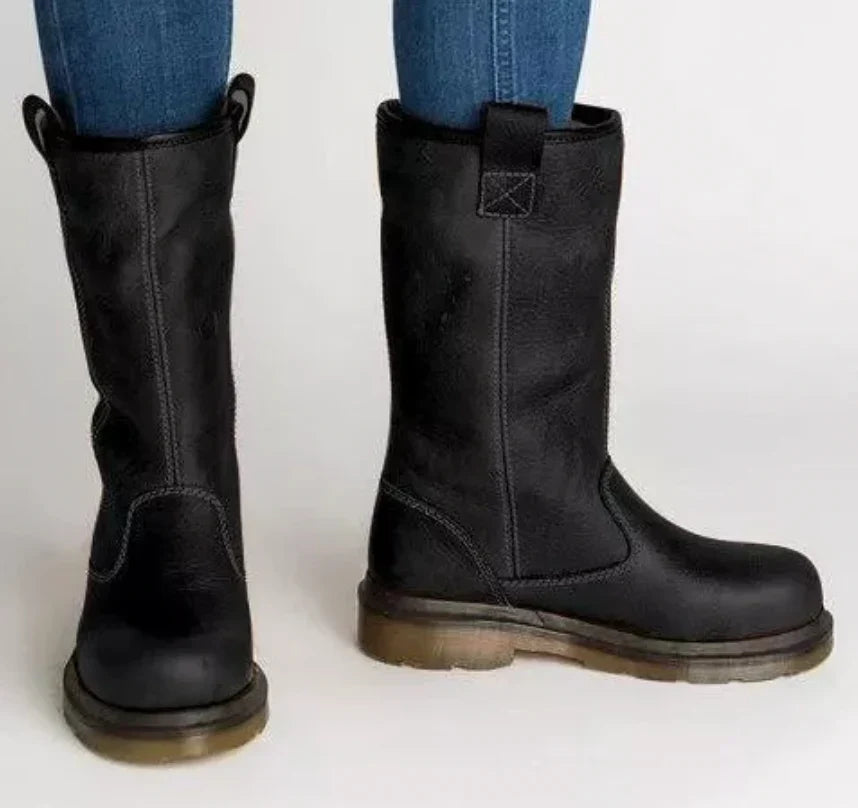 Ruby – Women's Lined Winter Boots – Leather-Look Upper with Warm Interior