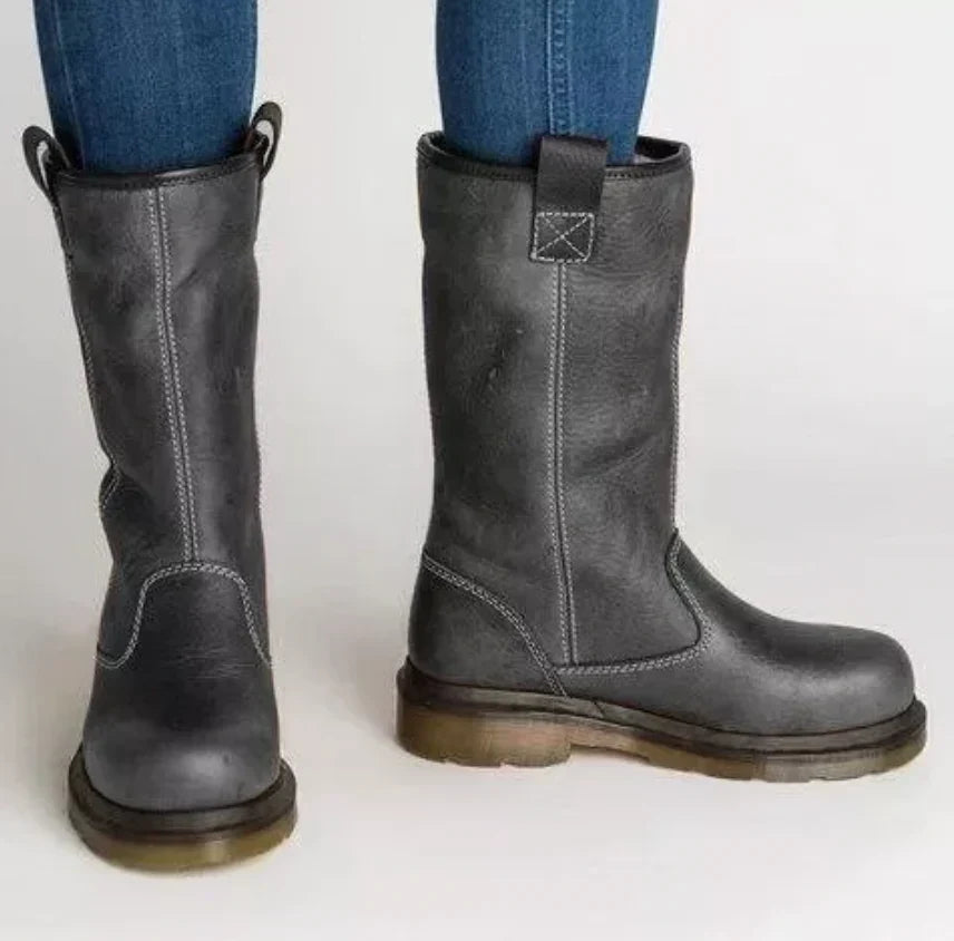Ruby – Women's Lined Winter Boots – Leather-Look Upper with Warm Interior