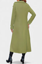 Sabine | Women's Long Double-Breasted Coat – Notch Lapel, Wool-Feel Overcoat