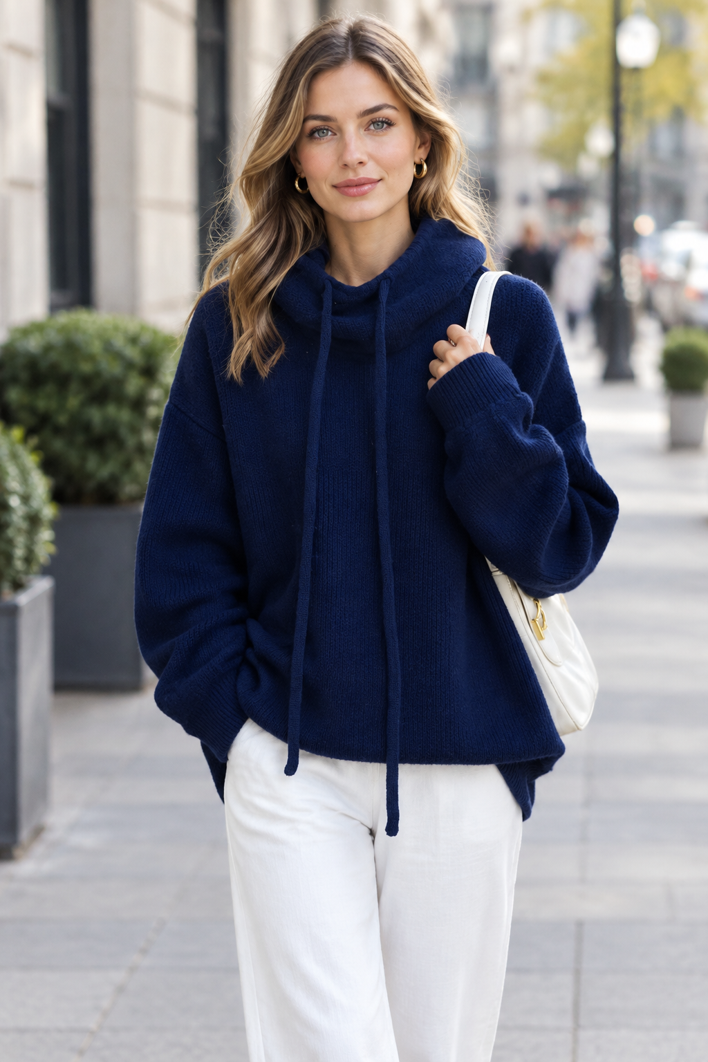 Women's Hooded Knit Sweater – Comforting Winter Layer