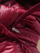 Signe | Women's Long Hooded Puffer Coat – Lightweight Padding, Slim Fit