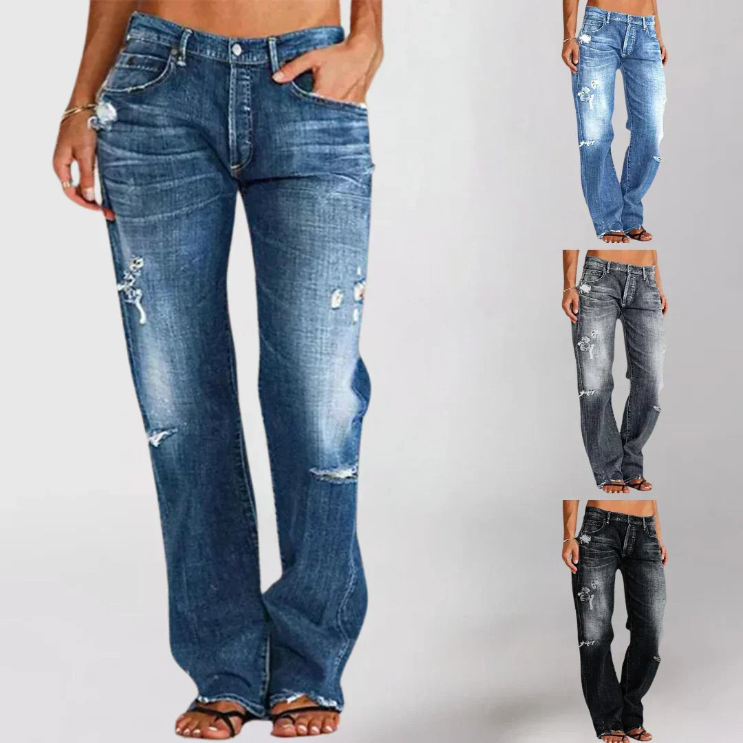 Sutton | Women's High-Waist Jeans – Comfort Stretch Denim, Flattering Fit