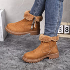 Tallulah – Women's Western Suede-Look Winter Boots – Plush Lined, Rugged Sole