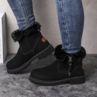 Tallulah – Women's Western Suede-Look Winter Boots – Plush Lined, Rugged Sole