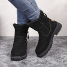 Tallulah – Women's Western Suede-Look Winter Boots – Plush Lined, Rugged Sole