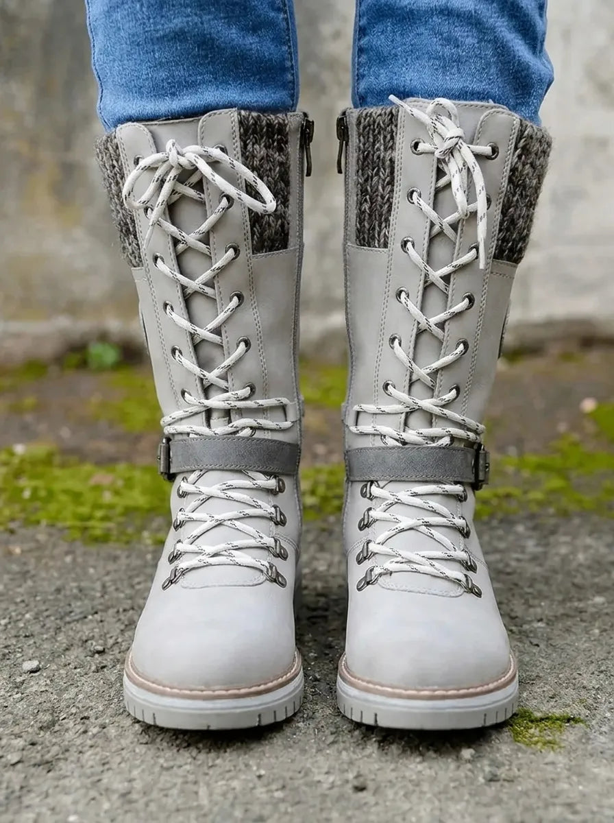 Tove | Women's Lace-Up Winter Boots – Water-Resistant, Warm Lined, Anti-Slip