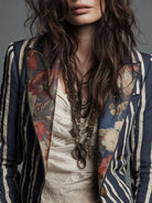 Vera – Women's Floral Print Blazer – Structured Shoulder, Single-Breasted